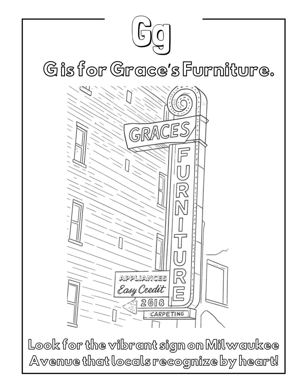 Logan Square ABCs Coloring Book