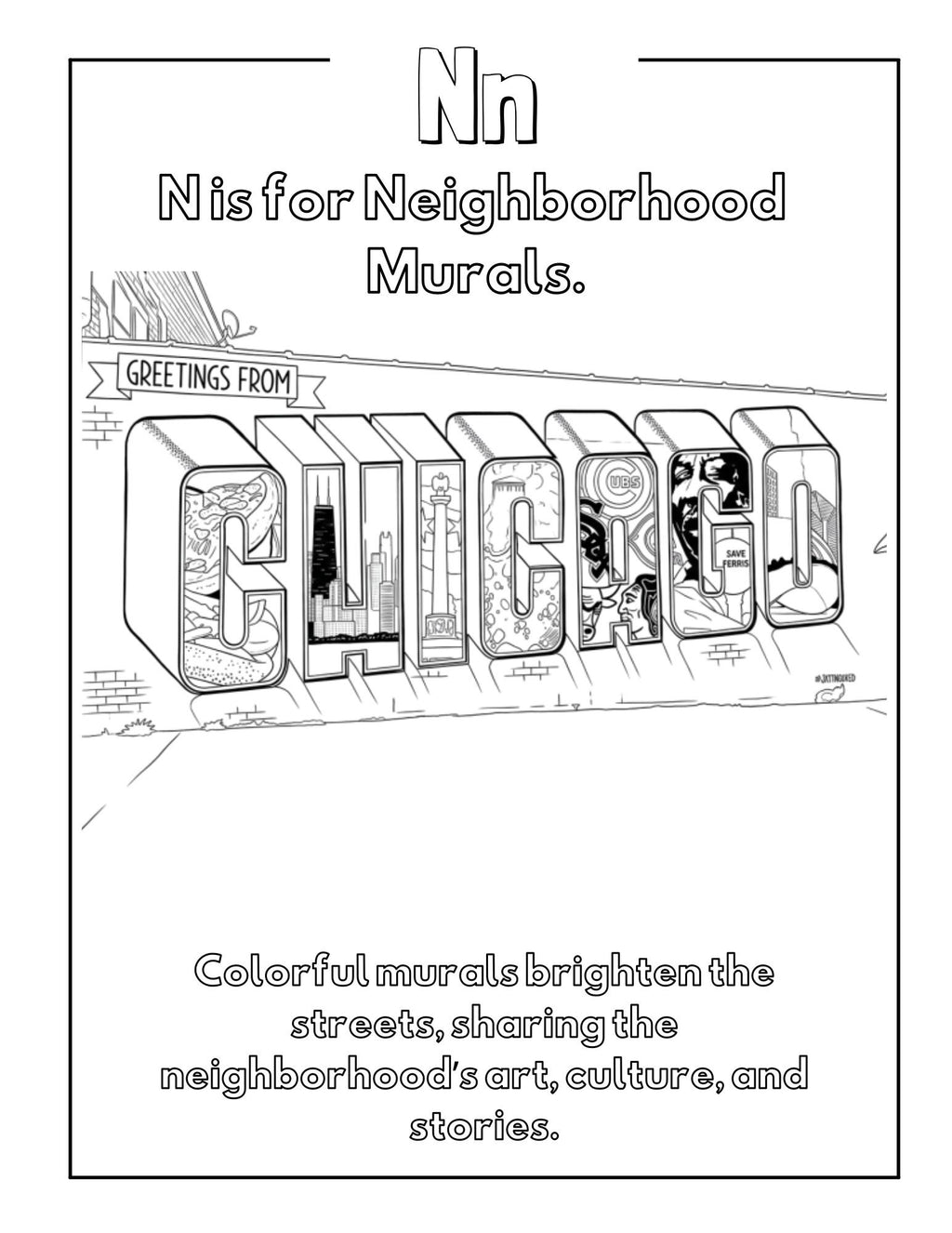 Logan Square ABCs Coloring Book